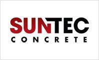 A logo of suntech concrete