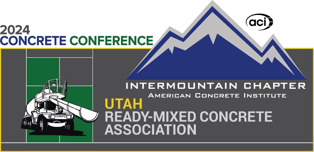 A conference logo with mountains and trees in the background.