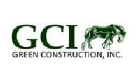 A green construction logo with a cow