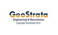 A logo of geostrata, an engineering and geosciences company.
