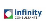 A logo of infinity consultants