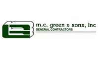 A picture of the logo for m. C. Green & sons general contractors
