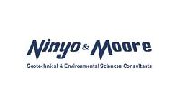 A logo of vinyo and moore