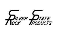 A black and white image of the silver rock state produce logo.