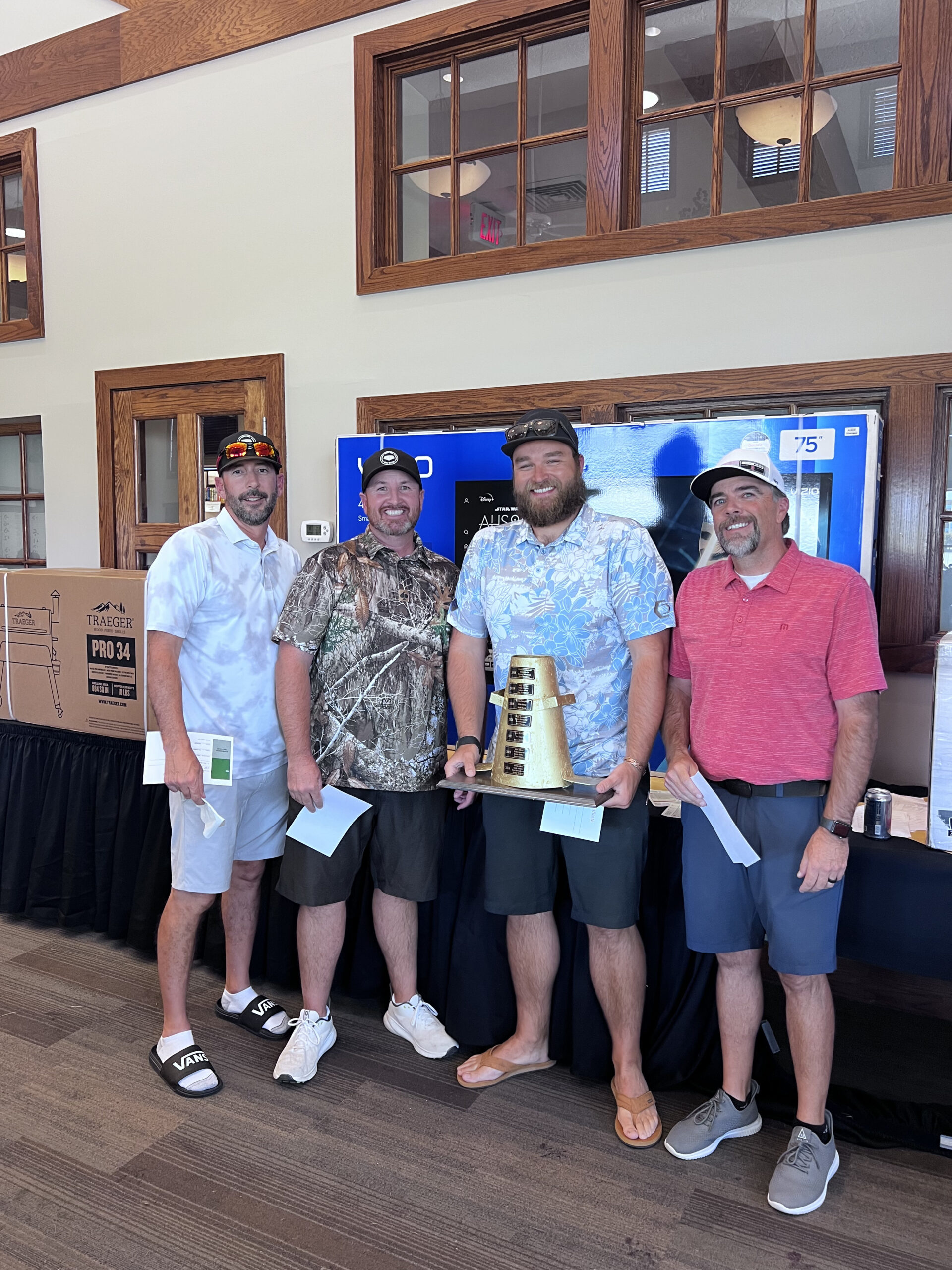 2025 tournament 1st place Matt Bellon, Bracken Mccurdy, Frank Houston, Chris Shetler