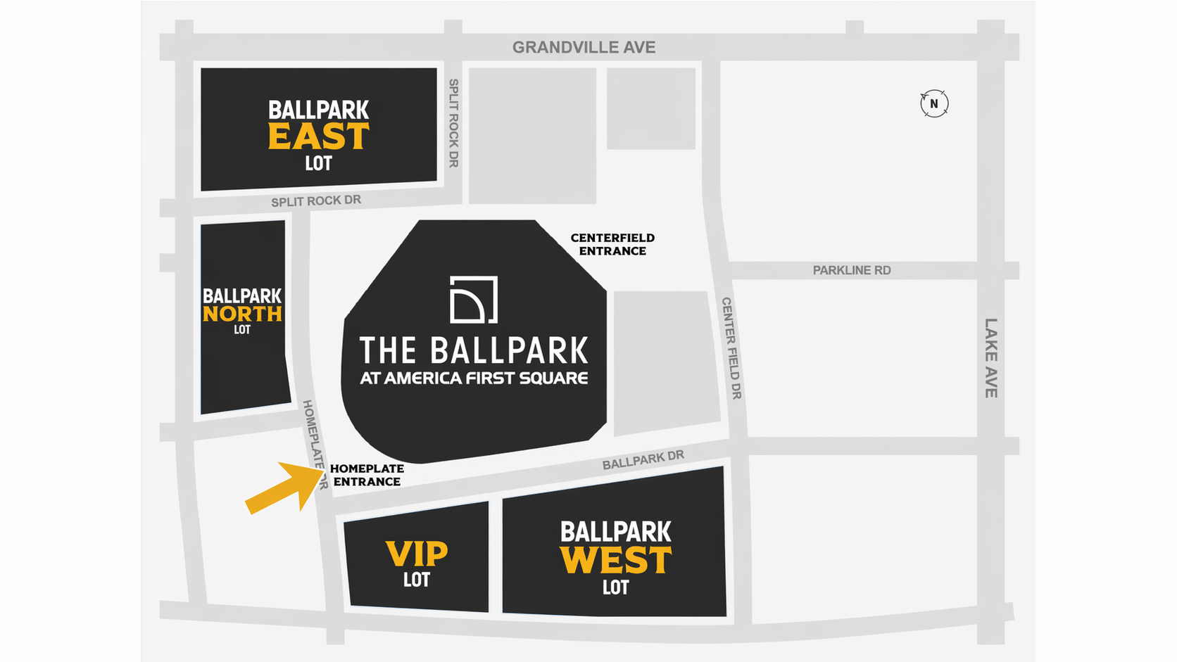 Ballpark map
